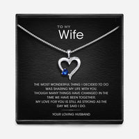 "AAN MIJN VROUW" - Sterling Zilver Heilig Hart Ketting - 5 Kleuren