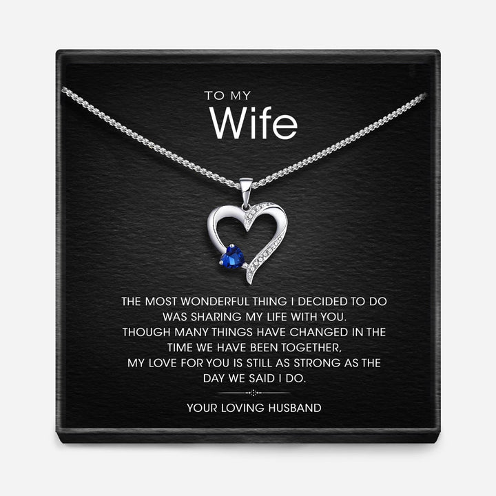 "AAN MIJN VROUW" - Sterling Zilver Heilig Hart Ketting - 5 Kleuren