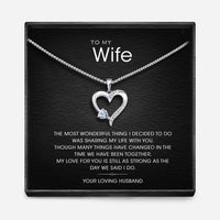 "AAN MIJN VROUW" - Sterling Zilver Heilig Hart Ketting - 5 Kleuren