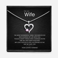 "AAN MIJN VROUW" - Sterling Zilver Heilig Hart Ketting - 5 Kleuren