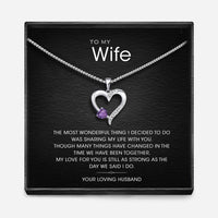 "AAN MIJN VROUW" - Sterling Zilver Heilig Hart Ketting - 5 Kleuren
