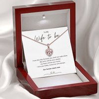 Wife to Be Forever  - Sparkling Morganite Heart Necklace