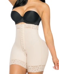 Corrigerend ondergoed met buikcontrole voor dames, Fajas Colombianas Bodyshaper Shorts met rits in het kruis