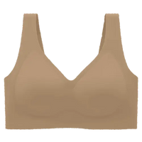 Seamless Wireless V-Neck Jelly Bra Tank Top