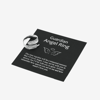 Sterling Silver Adjustable Feather Ring - "Guardian"