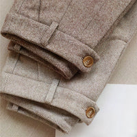 Cortina Brushed Herringbone Trousers