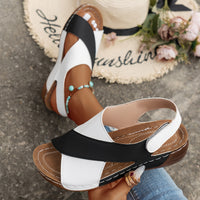 Elva Cross Strap Comfort Sandals