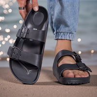 Mono Buckle Comfort Slides