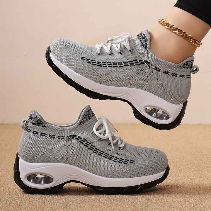 Noir Lift Knit Sneakers