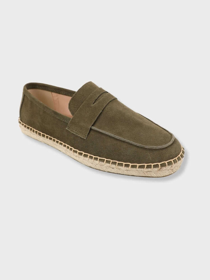 Cannes Suede Espadrille Loafers