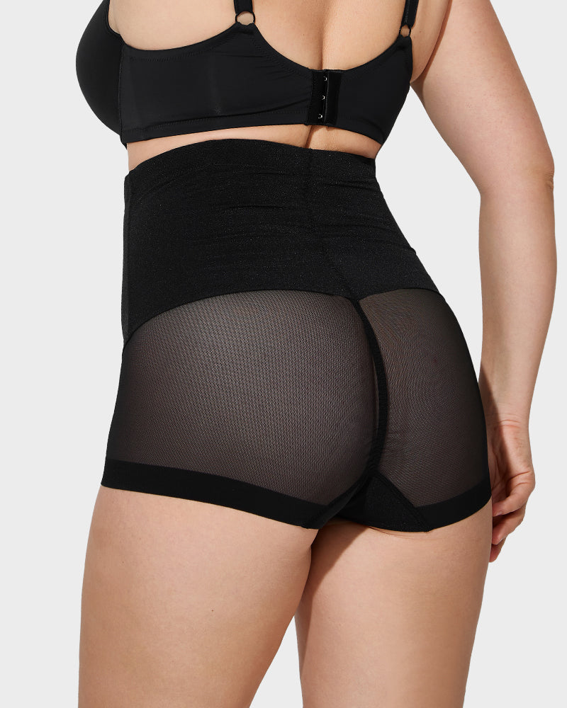 High Waist Mesh Tummy Control Push-up Corrigerend Broekje