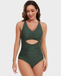 One Piece Swimsuits Push Up Tummy Control Bathing Suits