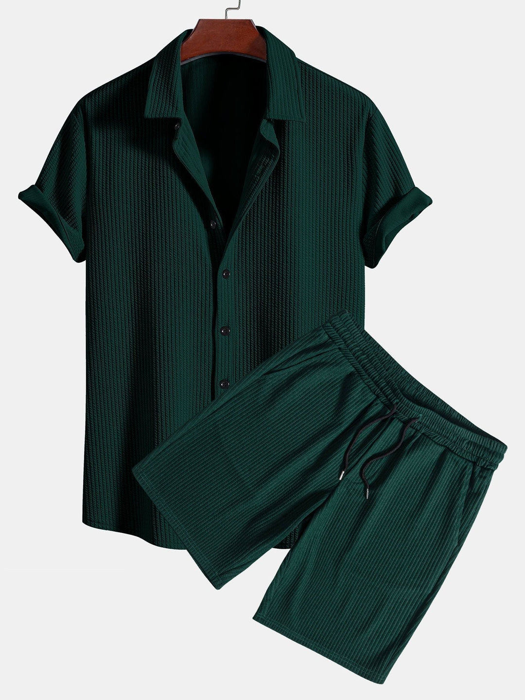 Palermo Textured Shirt and Shorts Set