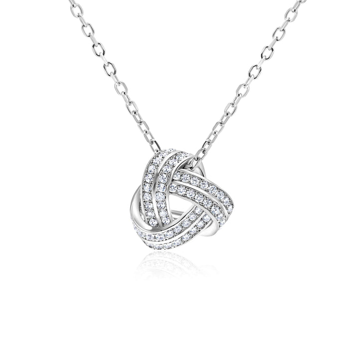To My Daughter, Bride To Be - Mom & Dad - Infinity Knot Necklace