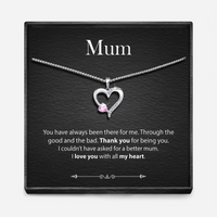 "With All My Heart" - Sterling Silver Sacred Heart Necklace - 5 Colours