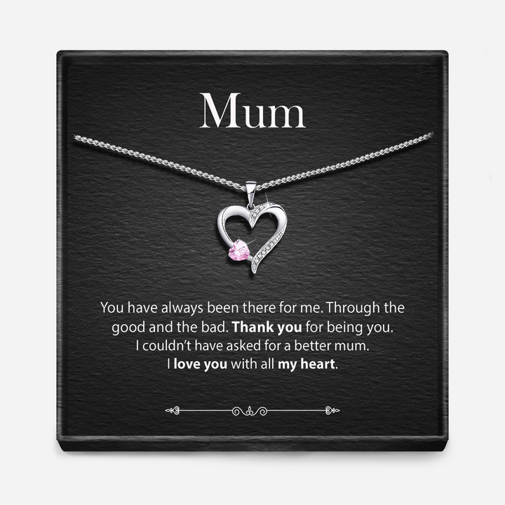 "With All My Heart" - Sterling Silver Sacred Heart Necklace - 5 Colours