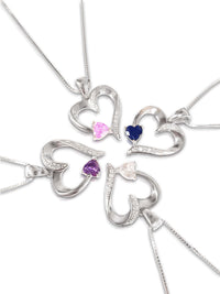 "With All My Heart" - Sterling Silver Sacred Heart Necklace - 5 Colours