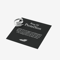Sterling Silver Adjustable Feather Ring - "Ring Of Protection"