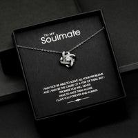 Forever and Always Silver Love knot necklace