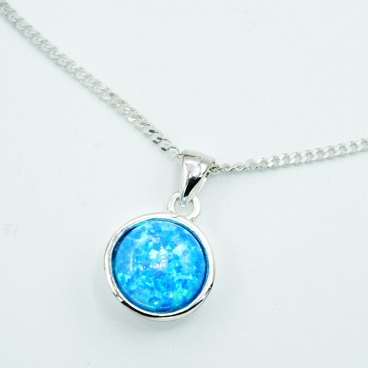Gemina Blue Opal Pendant