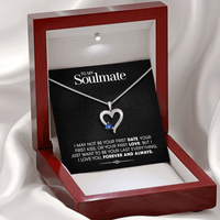 SOULMATE "FOREVER AND ALWAYS"  Sterling Silver Sacred Heart Necklace - 5 Colours
